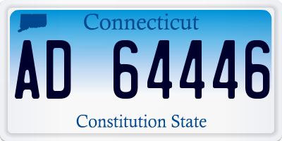 CT license plate AD64446