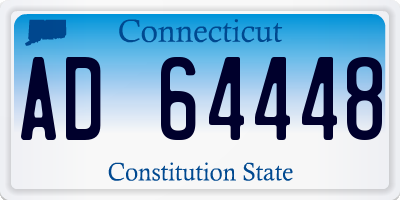 CT license plate AD64448