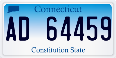CT license plate AD64459