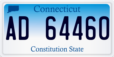 CT license plate AD64460
