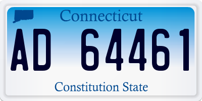 CT license plate AD64461