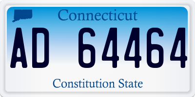 CT license plate AD64464