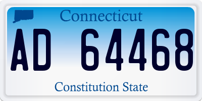CT license plate AD64468
