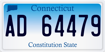 CT license plate AD64479