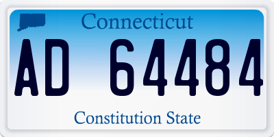 CT license plate AD64484