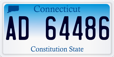 CT license plate AD64486