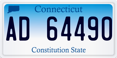 CT license plate AD64490