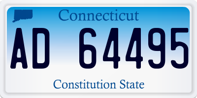 CT license plate AD64495