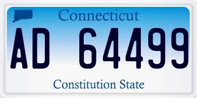 CT license plate AD64499