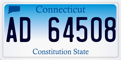 CT license plate AD64508