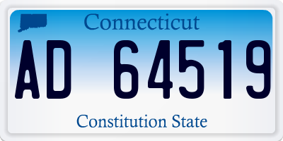 CT license plate AD64519