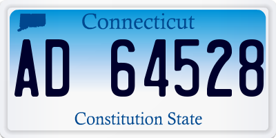 CT license plate AD64528