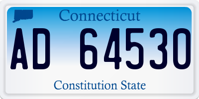 CT license plate AD64530
