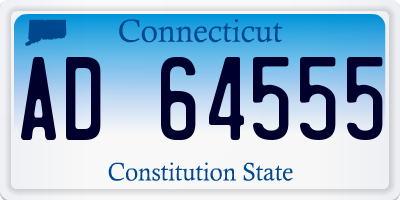 CT license plate AD64555