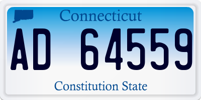 CT license plate AD64559