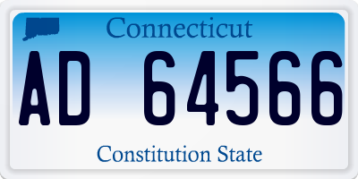 CT license plate AD64566
