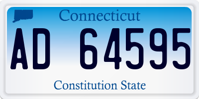 CT license plate AD64595
