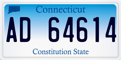 CT license plate AD64614