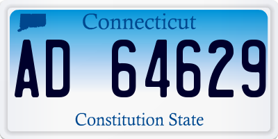 CT license plate AD64629