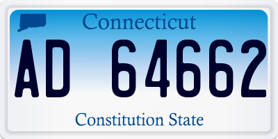 CT license plate AD64662