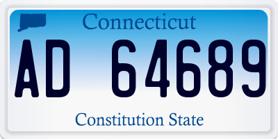 CT license plate AD64689