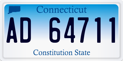 CT license plate AD64711