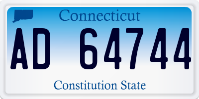 CT license plate AD64744