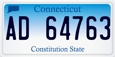 CT license plate AD64763