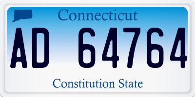 CT license plate AD64764