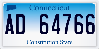CT license plate AD64766