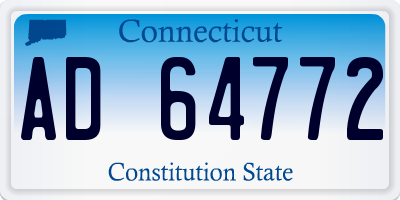 CT license plate AD64772