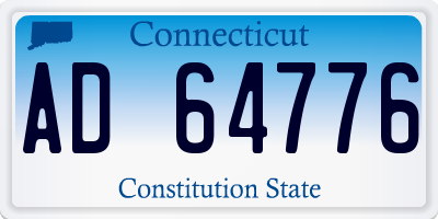 CT license plate AD64776