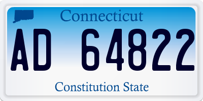 CT license plate AD64822