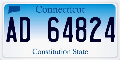 CT license plate AD64824
