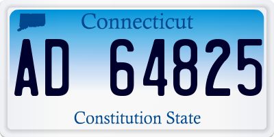 CT license plate AD64825