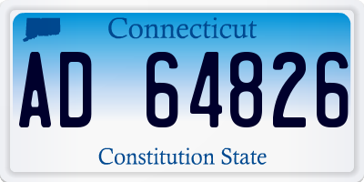 CT license plate AD64826