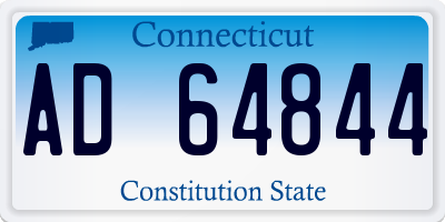 CT license plate AD64844