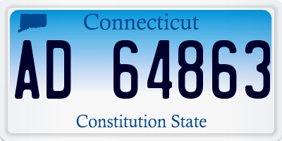 CT license plate AD64863