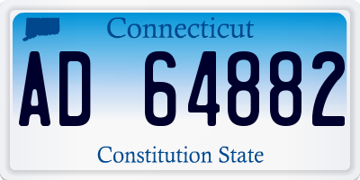 CT license plate AD64882