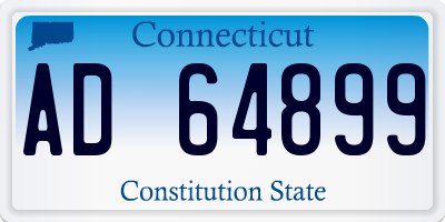 CT license plate AD64899