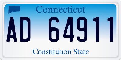 CT license plate AD64911