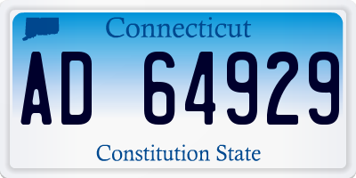CT license plate AD64929