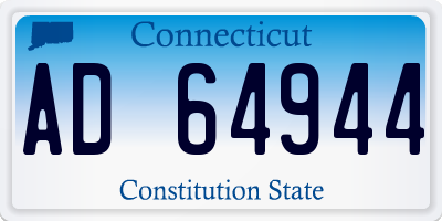 CT license plate AD64944