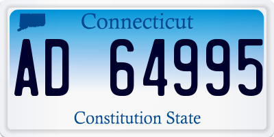 CT license plate AD64995