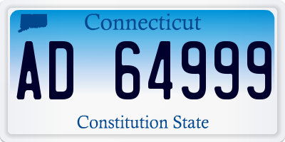 CT license plate AD64999