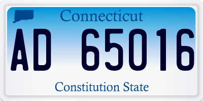 CT license plate AD65016