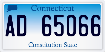 CT license plate AD65066