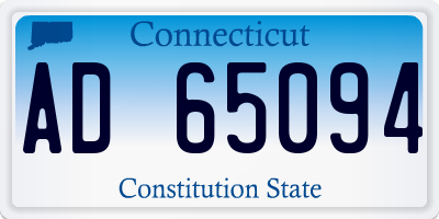 CT license plate AD65094