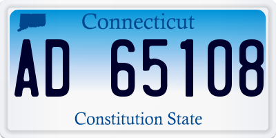 CT license plate AD65108
