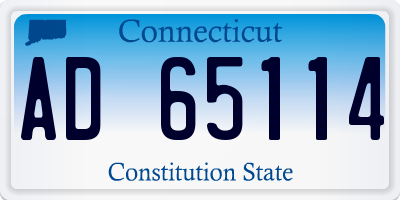 CT license plate AD65114